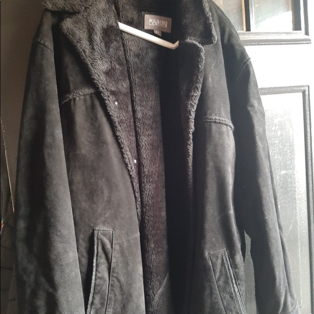 a suede dress jacket